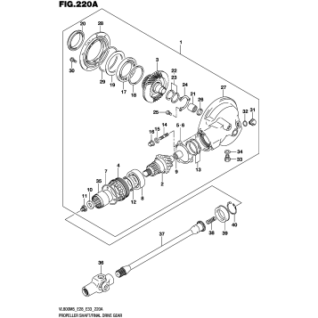 PROPELLER SHAFT/FINAL DRIVE GEAR