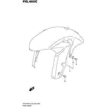 FRONT FENDER (GSX-R1000L5 E33)