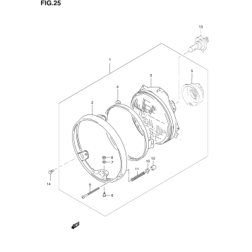 HEADLAMP (NOT FOR U.S. MARKET)