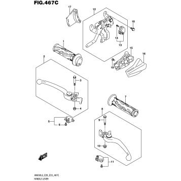 HANDLE LEVER (AN650ZL6 E33)
