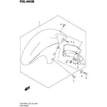 FRONT FENDER (GSX1300RAL5 E28)