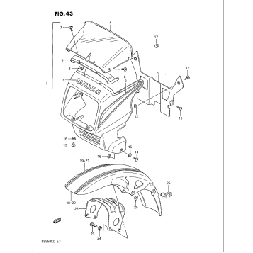 COVER HEADLAMP - FRONT FENDER