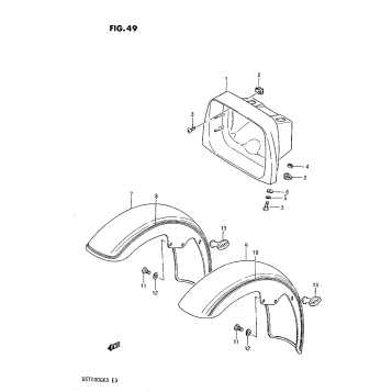 HEADLAMP HOUSING-FRONT FENDER