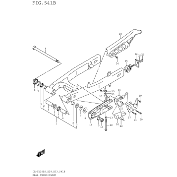 REAR SWINGINGARM (DR-Z125L5 E33)