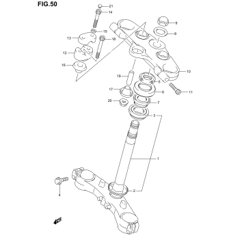 STEERING STEM (GSF1200SK1/SK2/SK3/SK4/SK5/SZK5)