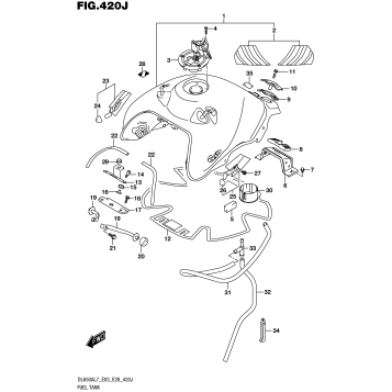 FUEL TANK (DL650XAL7 E33)
