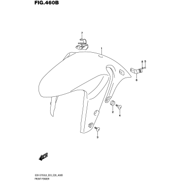 FRONT FENDER (GSX-S750L8 E33)