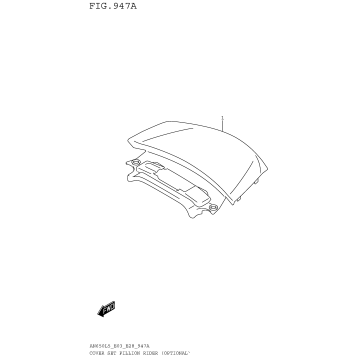 COVER SET PILLION RIDER (OPTIONAL)