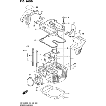 CYLINDER HEAD (REAR)