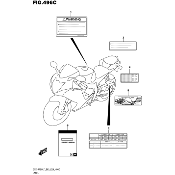 LABEL (GSX-R750L7 E33)