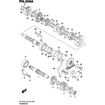 TRANSMISSION (DR-Z125L9 E28)