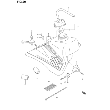 FUEL TANK (MODEL K2)