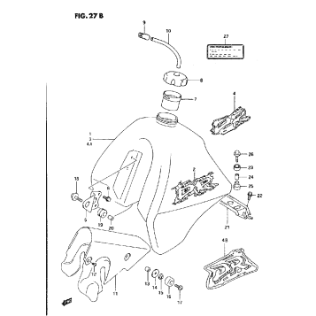 FUEL TANK (MODEL R/S/T)