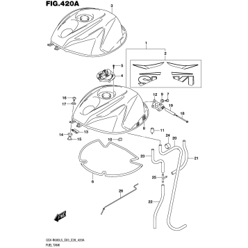 FUEL TANK (GSX-R600L5 E03)