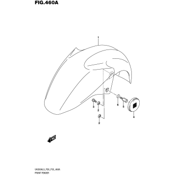 FRONT FENDER (UH200AL5 P28)