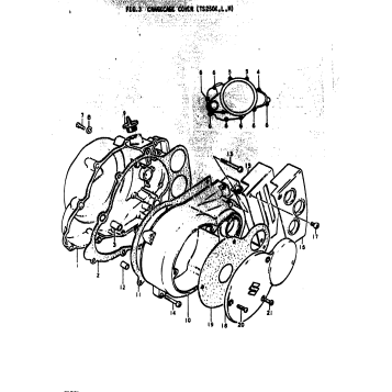 CRANKCASE COVER (TS250K