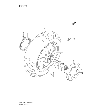 REAR WHEEL (AN400ZAL3 E28)