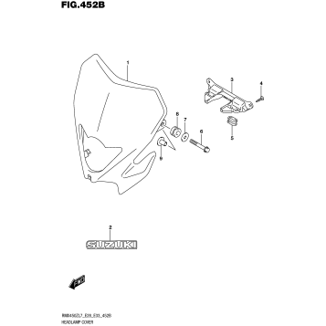 HEADLAMP COVER (RMX450ZL7 E33)