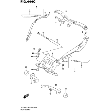 FRONT BRACKET (DL1000AL8 E28) (FOR YU1)