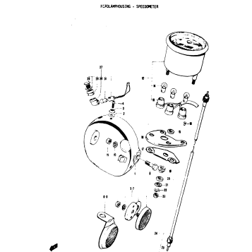 HEADLAMPHOUSING - SPEEDOMETER