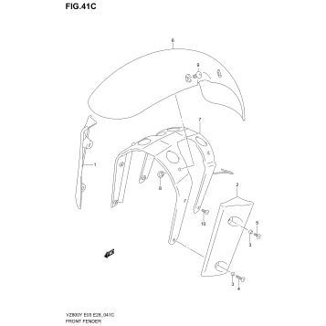 FRONT FENDER (MODEL K1/K2/K3)