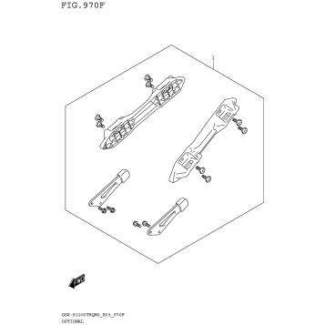 OPTIONAL (SIDE CASE BRACKET SET)