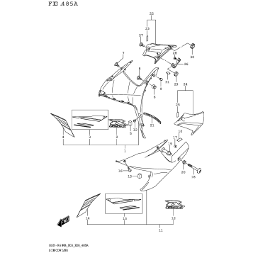 SIDE COWLING (GSX-R600)