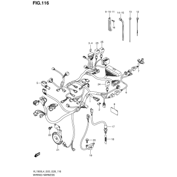 WIRING HARNESS (VL1500L4 E33)