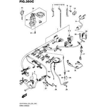 WIRING HARNESS (GSX-R1000L6 E33)