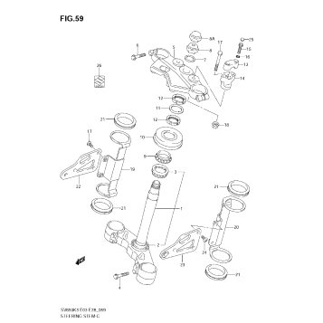STEERING STEM (SV650K3/K4/K5/K6/K7/AK7)