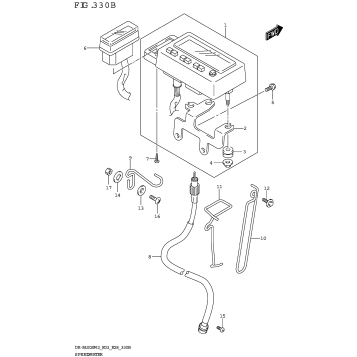 SPEEDOMETER (DR-Z400S:E28)