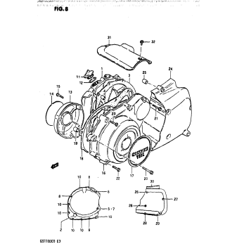 CRANKCASE COVER (MODEL D)