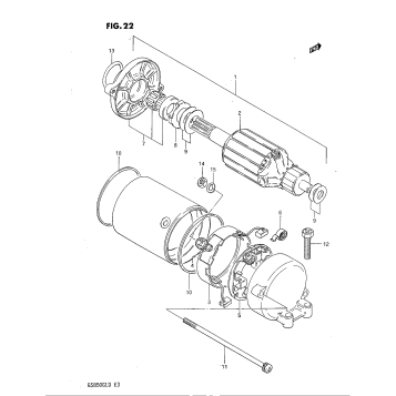 STARTING MOTOR (MODEL D)