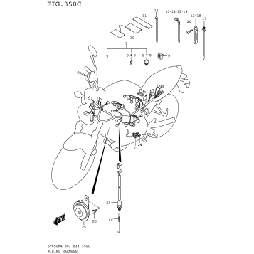 WIRING HARNESS (SV650AM4 E28)