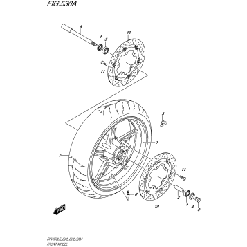 FRONT WHEEL (SFV650L5 E03)