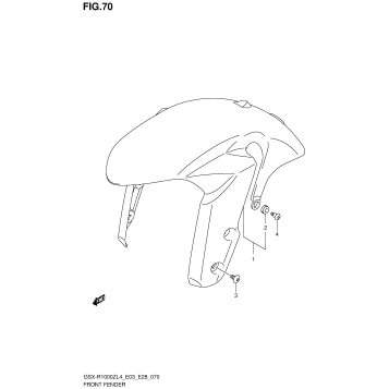 FRONT FENDER (GSX-R1000ZL4 E33)