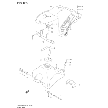FUEL TANK (MODEL K4)
