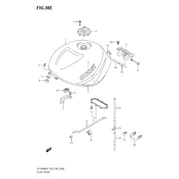 FUEL TANK (MODEL K3)