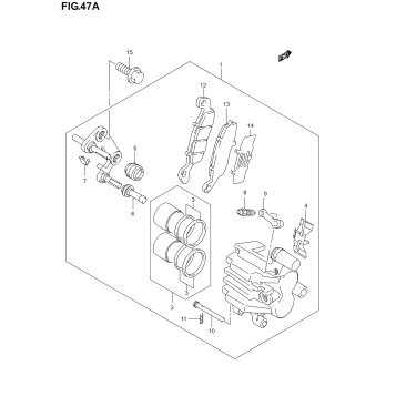 FRONT CALIPER (MODEL K4/K5/K6)