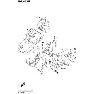 REAR FENDER (GSX-R1000AL7 E33)