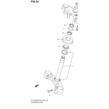 STEERING STEM (SV1000SK3/SK4/SK5)