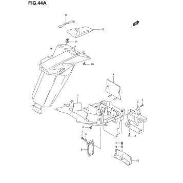REAR FENDER (SV1000K3/SK4/SK5)