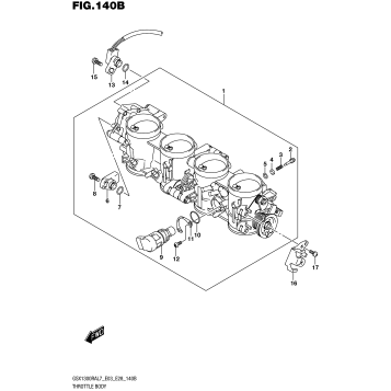 THROTTLE BODY (GSX1300RAL7 E28)