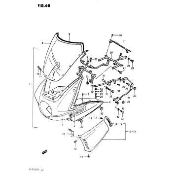COWLING (MODEL F/F2)
