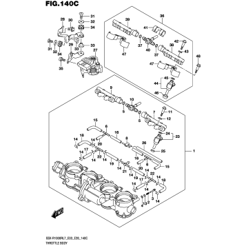 THROTTLE BODY (GSX-R1000RL7 E33)