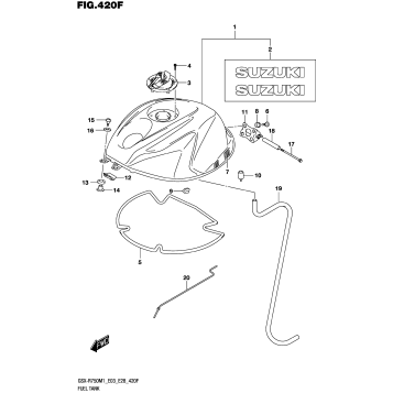 FUEL TANK (GSX-R750:E33)