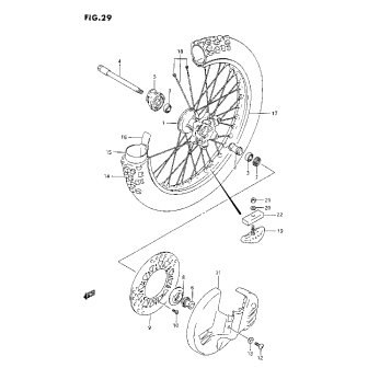 FRONT WHEEL (K/L)