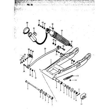REAR SWINGING ARM (RM125N)