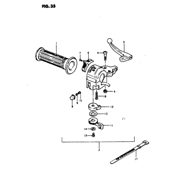 REAR BRAKE - HANDLE SWITCH (FZ50N