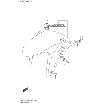 FRONT FENDER (GSX-S750A)